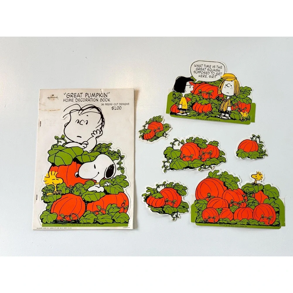 Vintage Snoopy Halloween Die Cuts – Peanuts Fall Decor, Set of 10